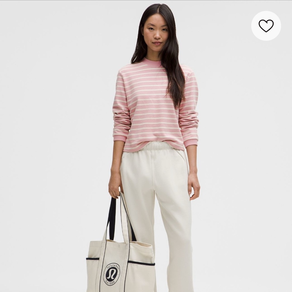 Lululemon Athletica Soft Pink Striped Hoodie